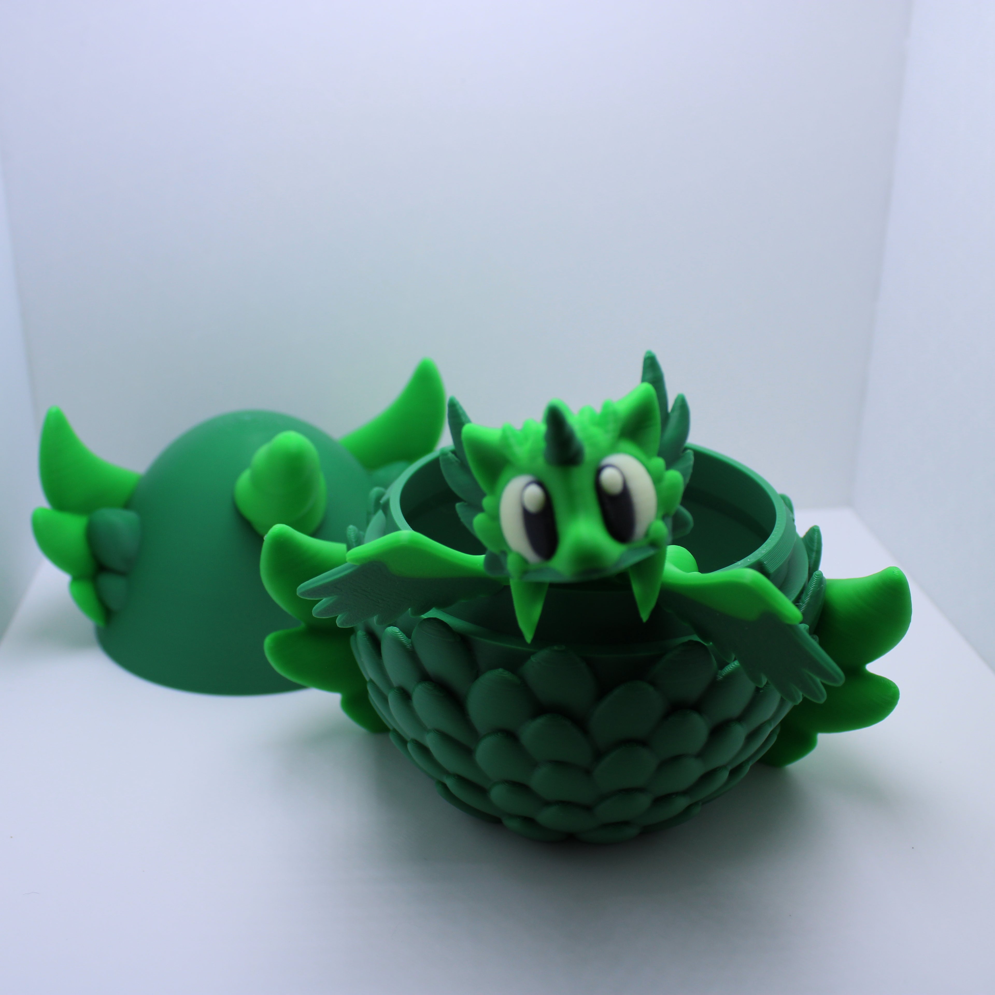 Elemental Dragons with Eggs - 3d printed desk companion