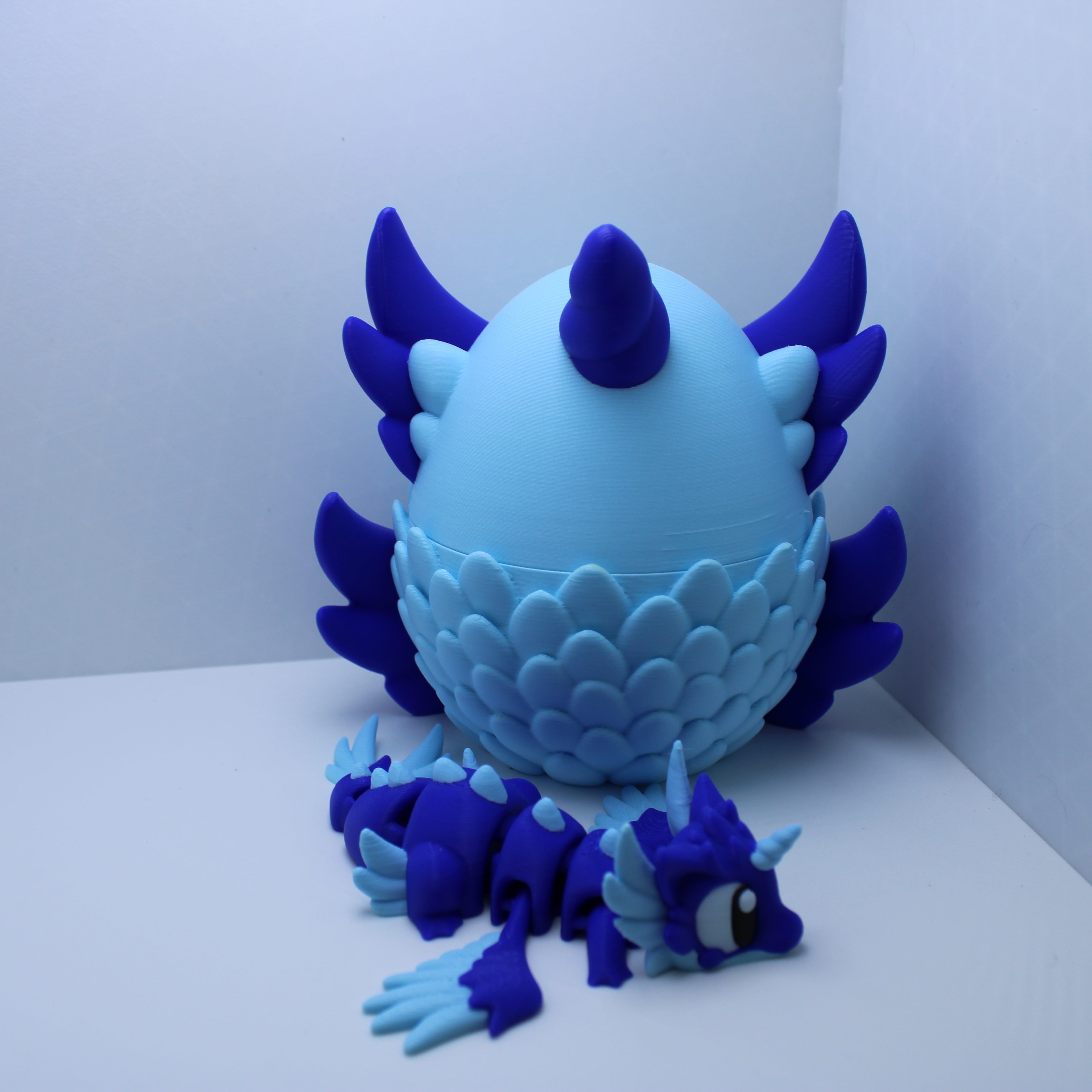 Elemental Dragons with Eggs - 3d printed desk companion