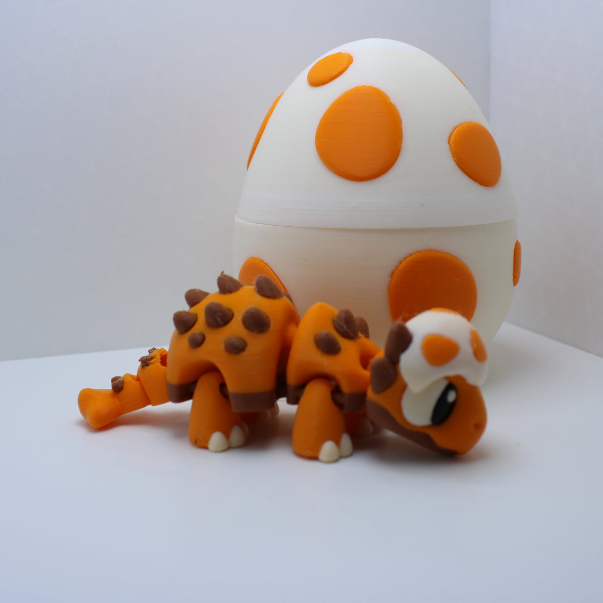 "Just Hatched" Baby Dinos (with or without egg) -3D printed desk buddy & Keychain