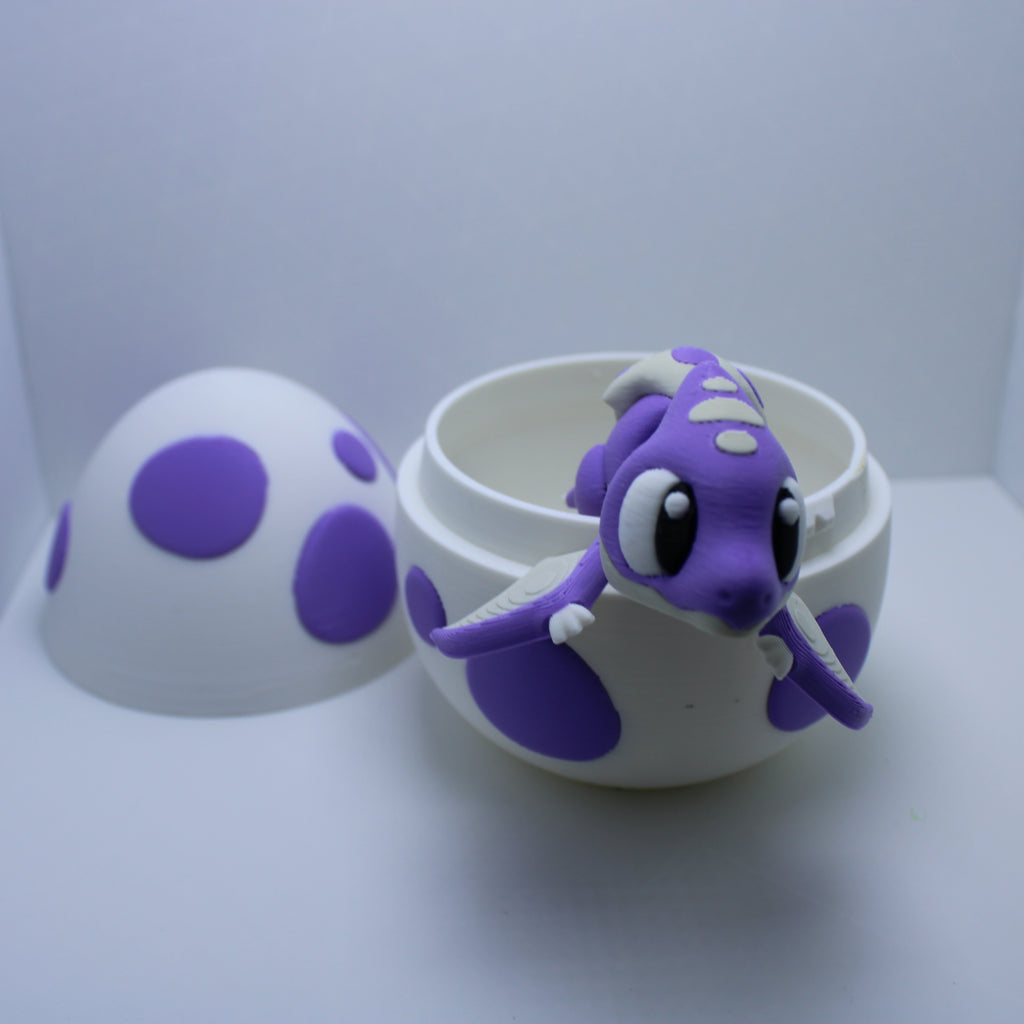 "Just Hatched" Baby Dinos (with or without egg) -3D printed desk buddy & Keychain