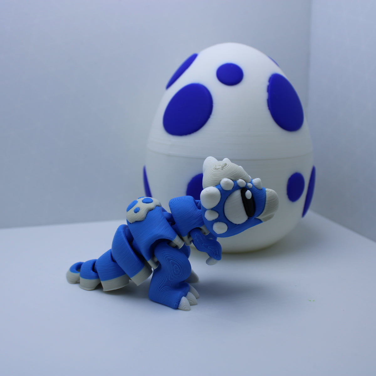 "Just Hatched" Baby Dinos (with or without egg) -3D printed desk buddy & Keychain