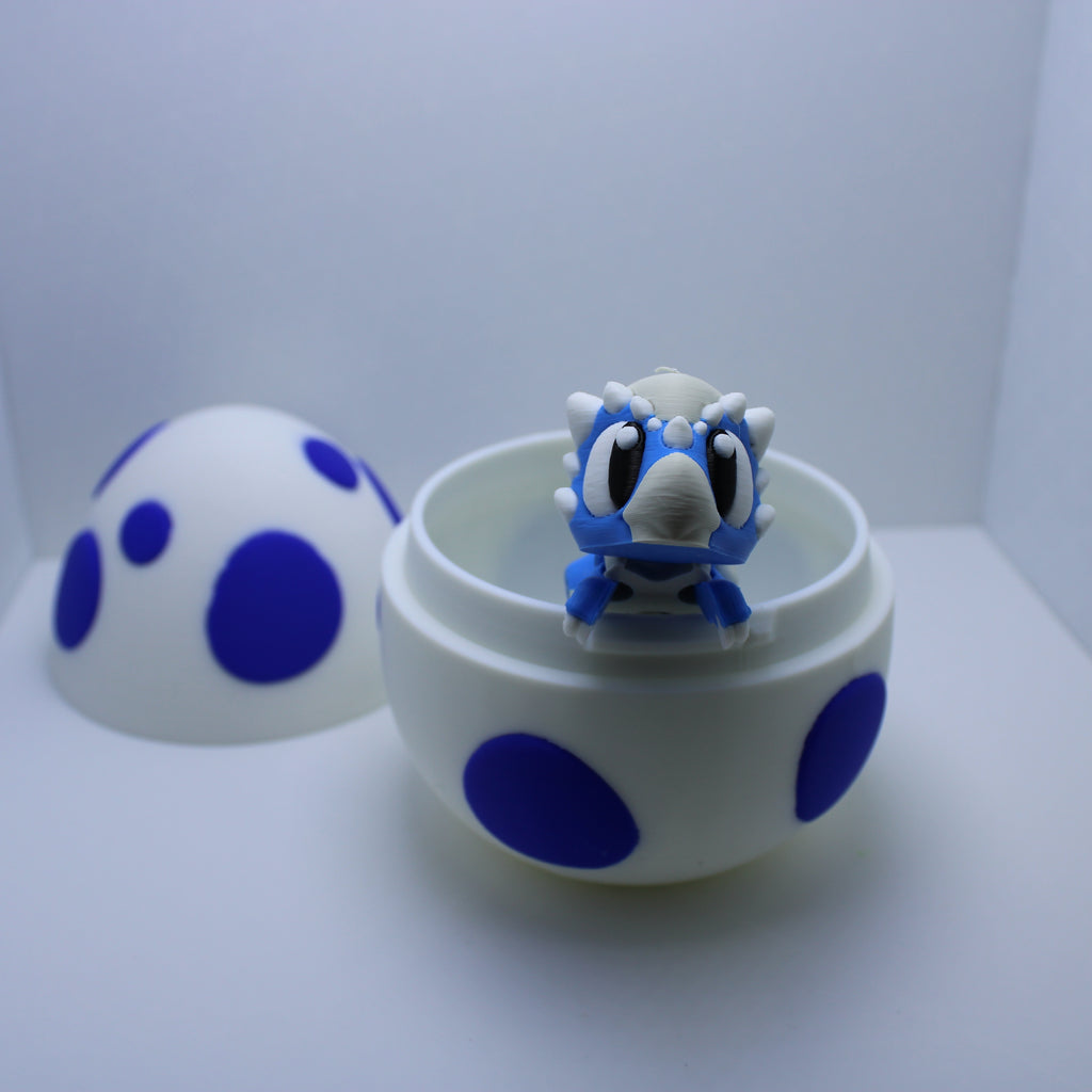 "Just Hatched" Baby Dinos (with or without egg) -3D printed desk buddy & Keychain