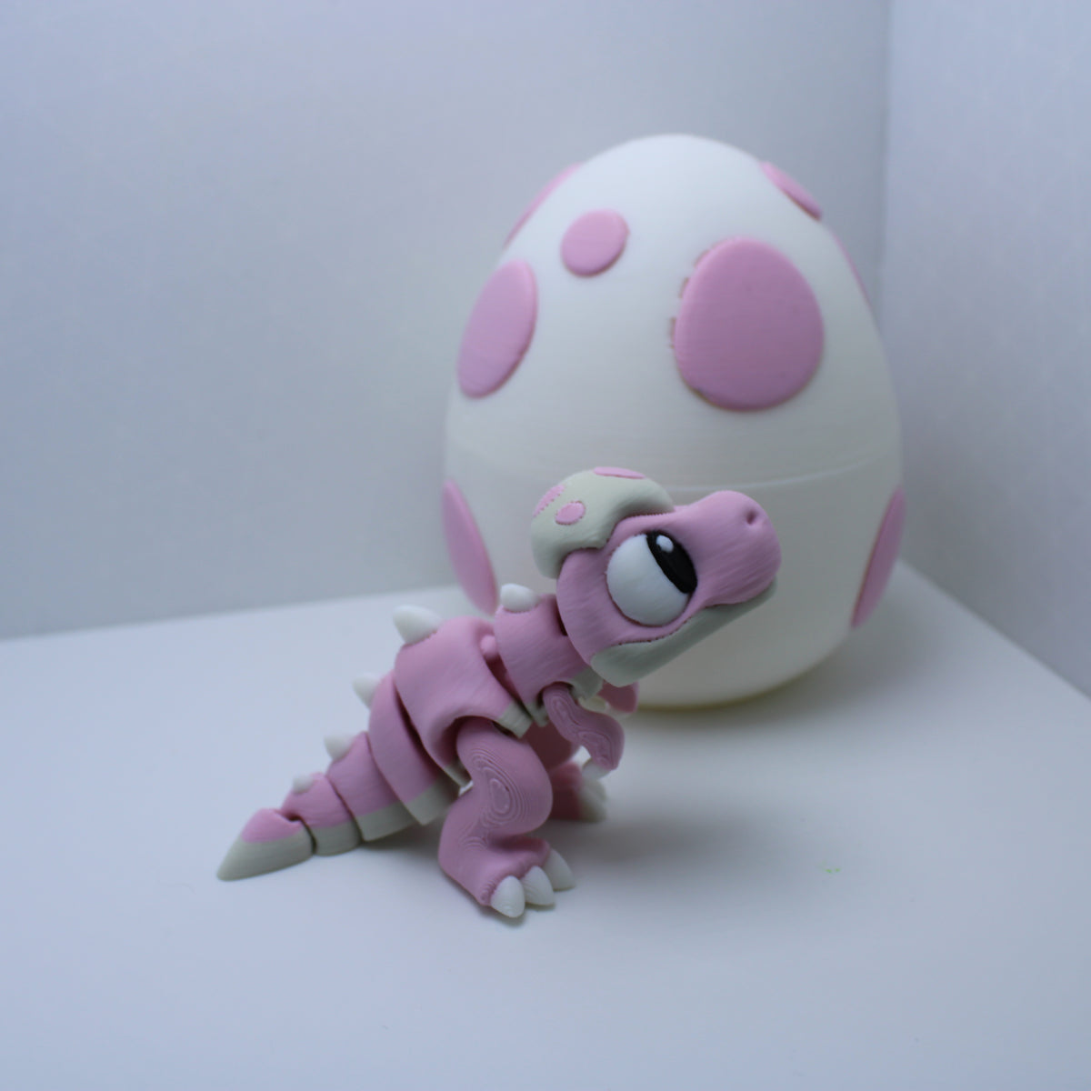 "Just Hatched" Baby Dinos (with or without egg) -3D printed desk buddy & Keychain