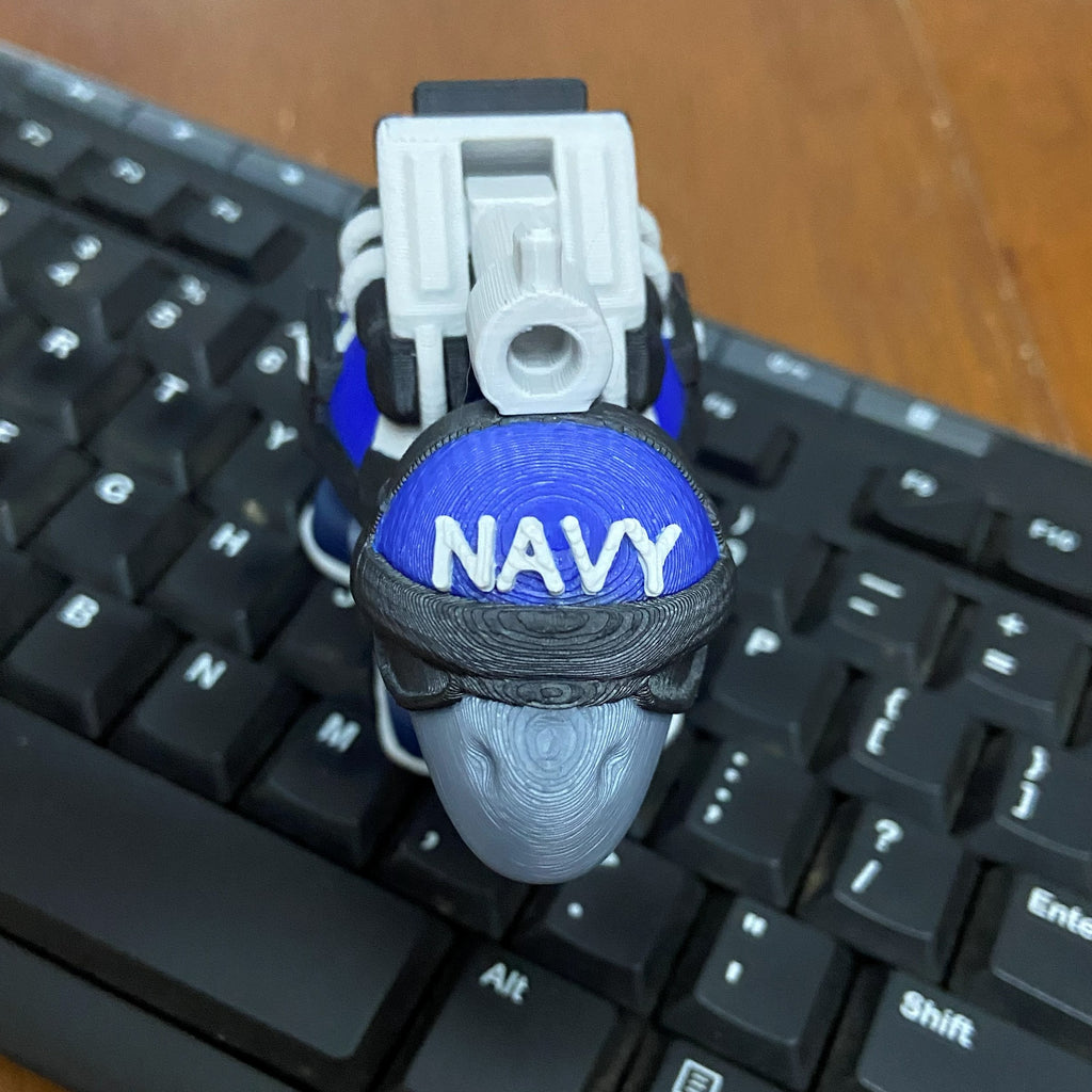 Military Navy Turtle -3D Printed Fidget Desk Companion