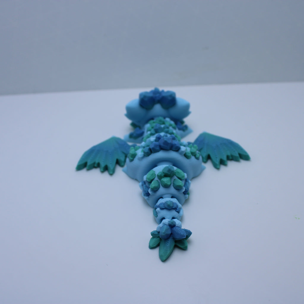 "Glacia" the Crystal Dragon (with or without egg) -3D printed desk companion