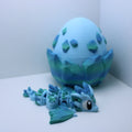 "Glacia" the Crystal Dragon (with or without egg) -3D printed desk companion