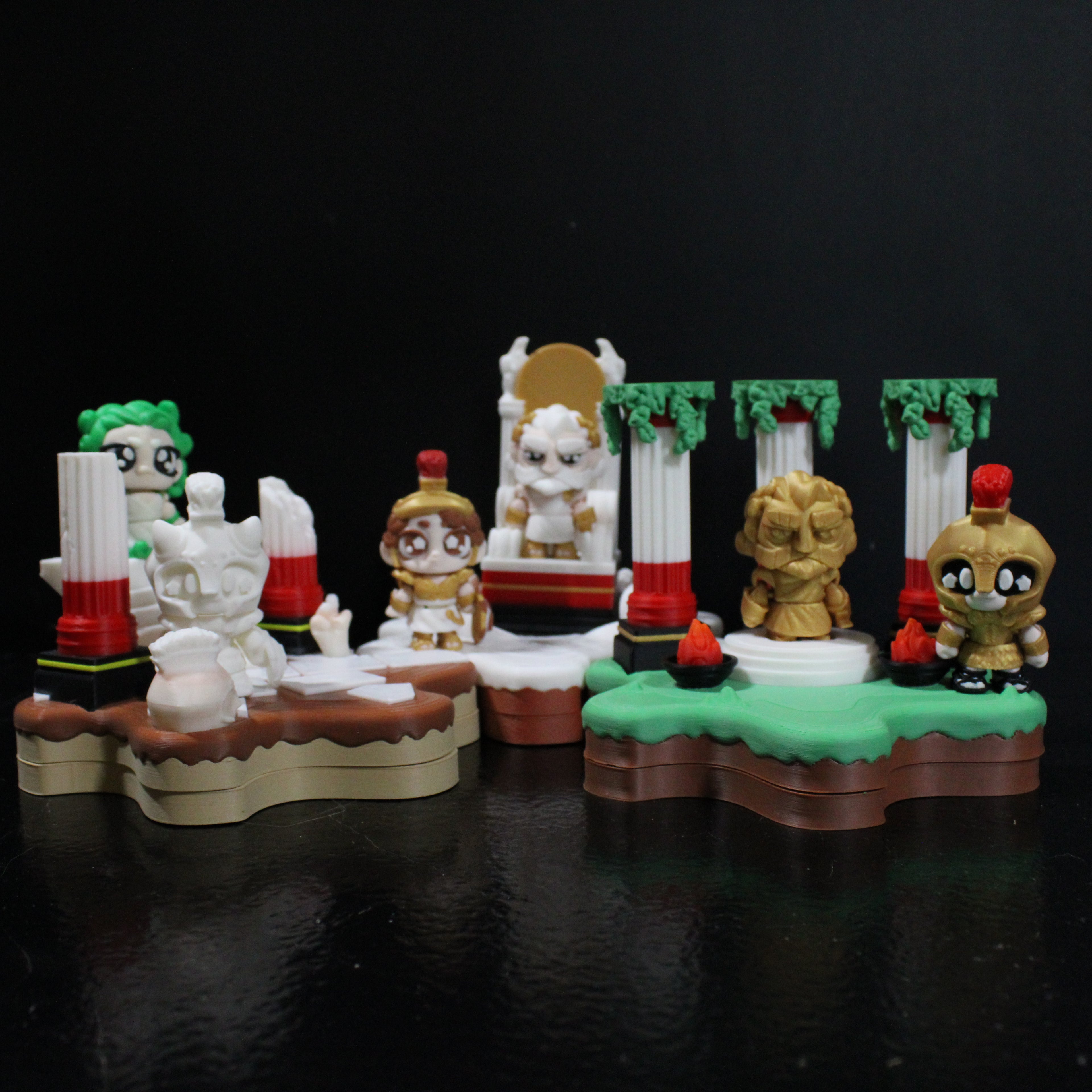 Grecian Theme Display Set - 3D printed desk companion