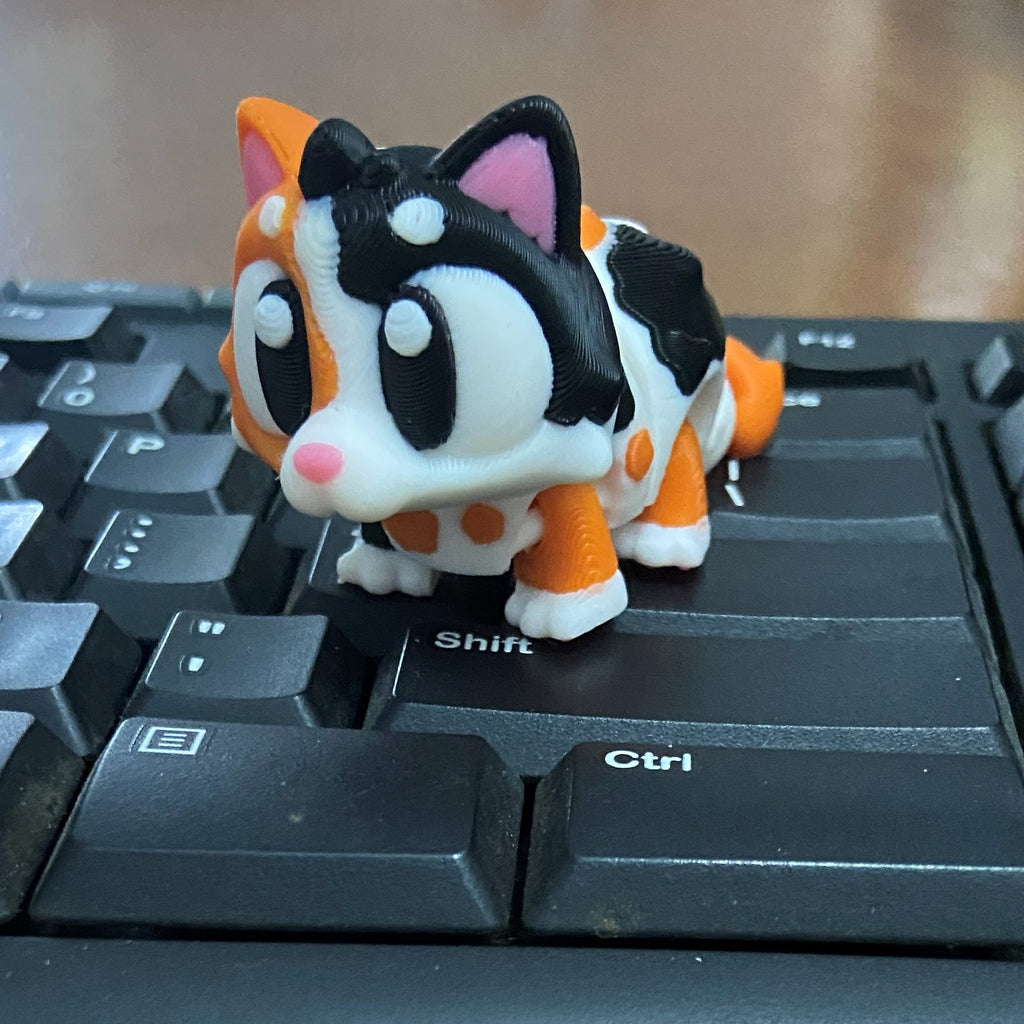 Kitty Corner Kitties -3D Printed Fidget Desk Buddy (without display)
