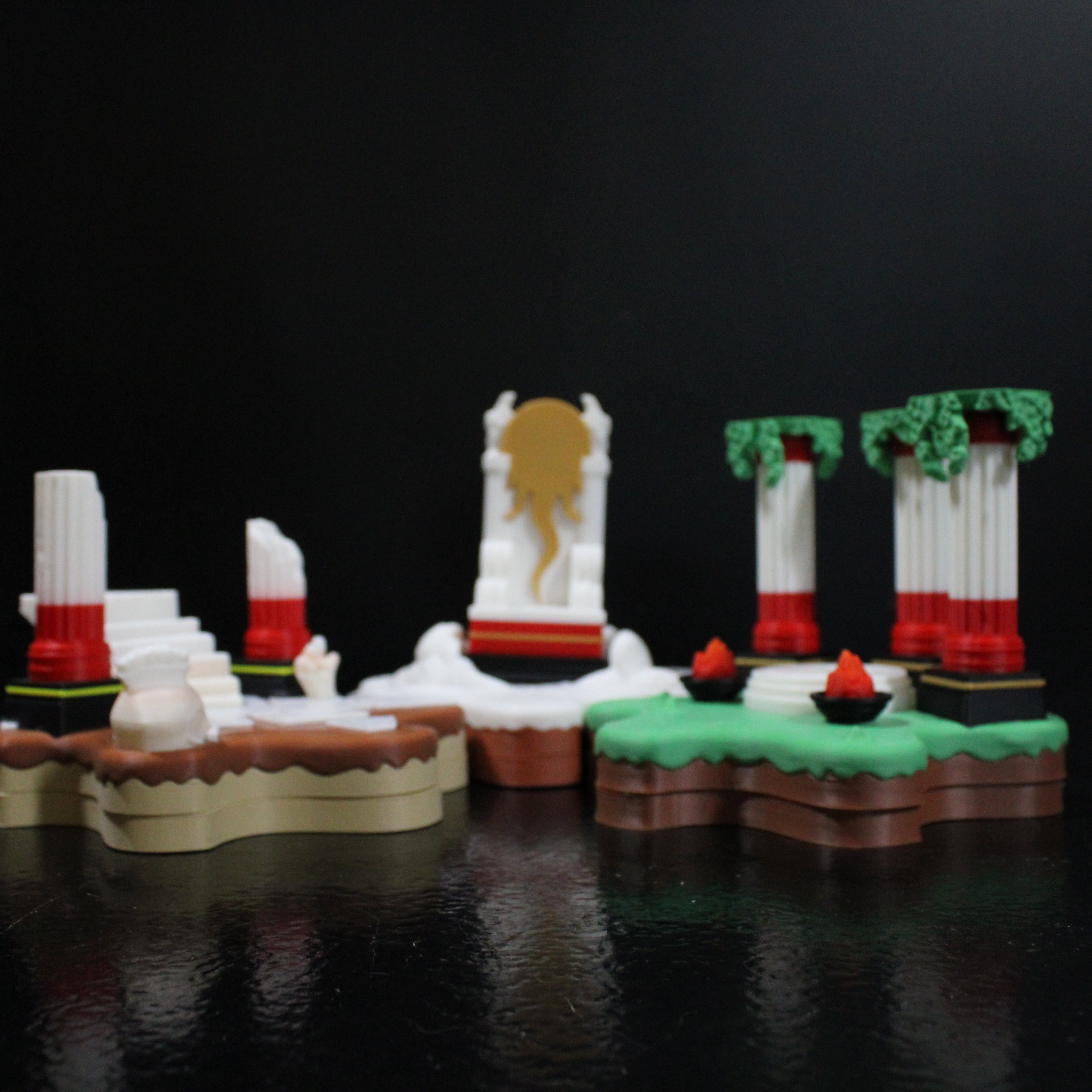 Grecian Theme Display Set - 3D printed desk companion