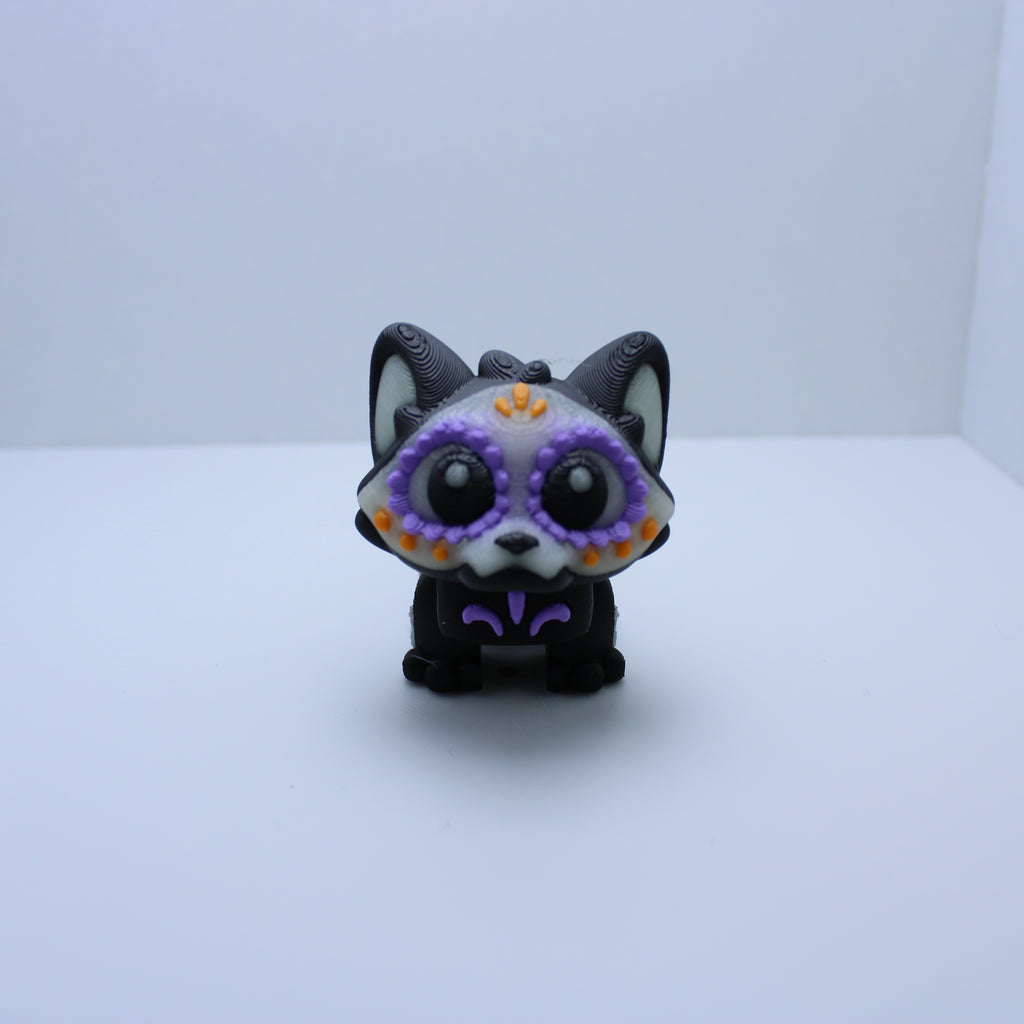 Dia de Los Muertos GLOW Kitty Display Set-3d printed desk companion