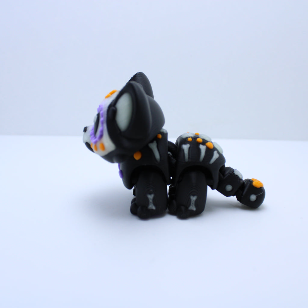 Dia de Los Muertos GLOW Kitty Display Set-3d printed desk companion