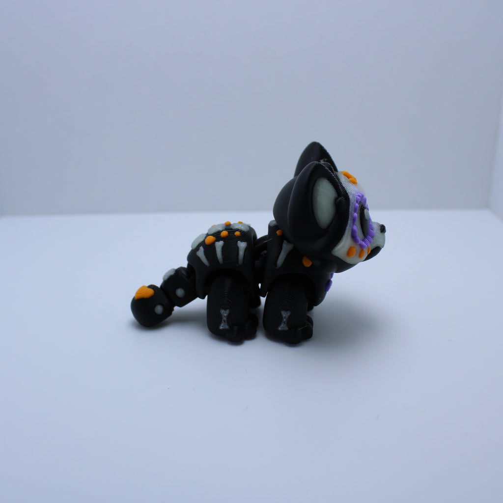 Dia de Los Muertos GLOW Kitty Display Set-3d printed desk companion