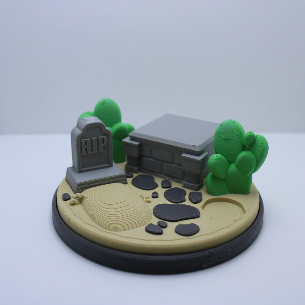 Dia de Los Muertos GLOW Kitty Display Set-3d printed desk companion