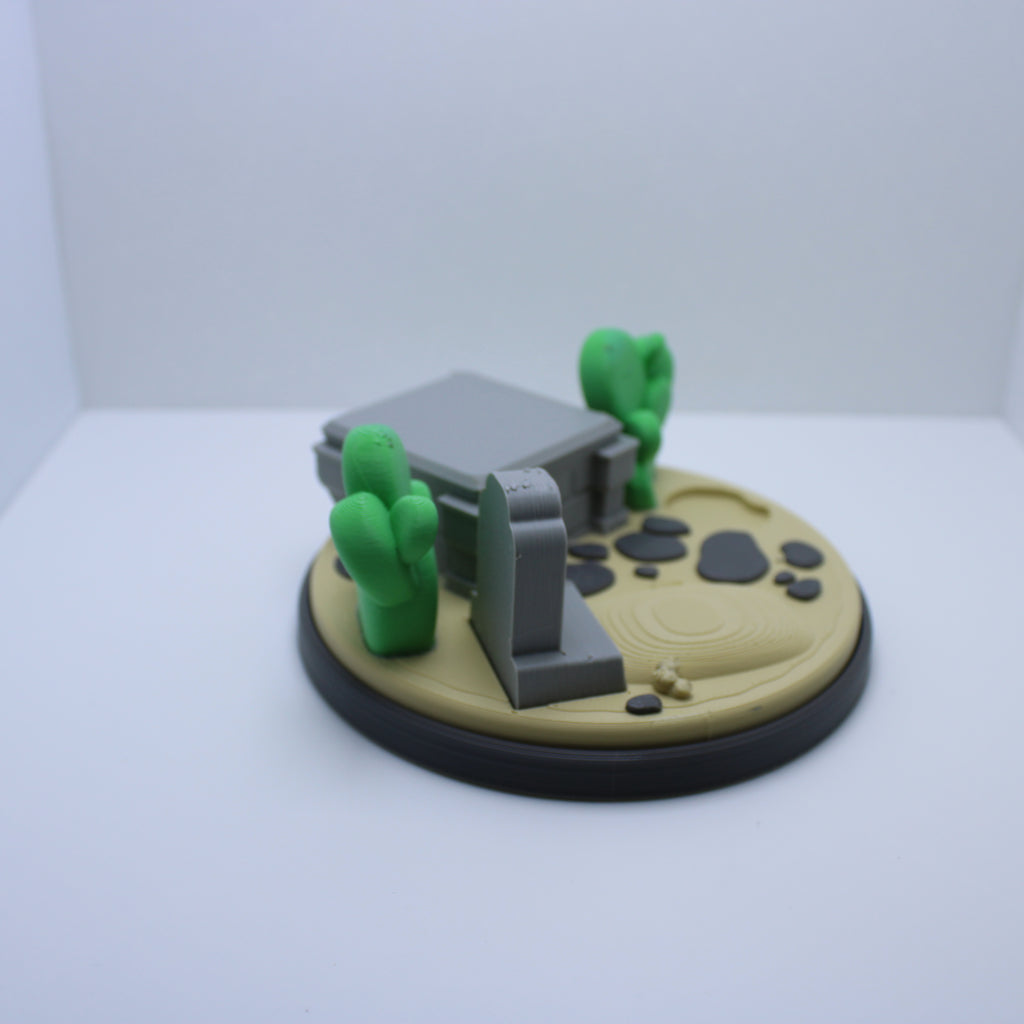 Dia de Los Muertos GLOW Kitty Display Set-3d printed desk companion