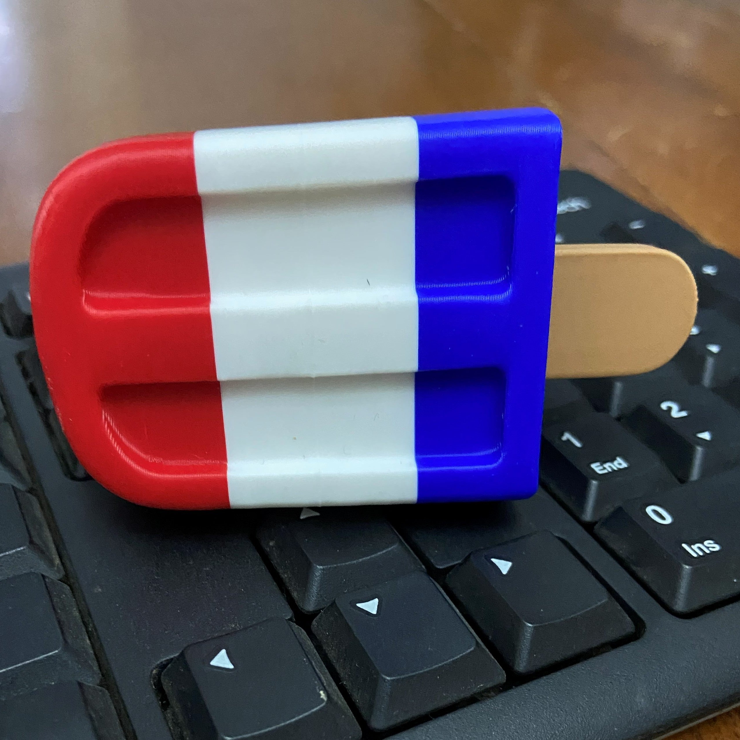 Patriotic Popsicle Clicker -3d Printed Clicker