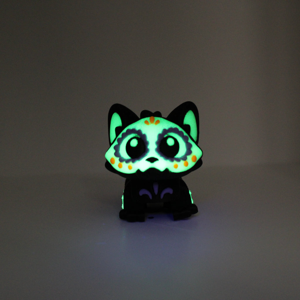 Dia de Los Muertos GLOW Kitty Display Set-3d printed desk companion