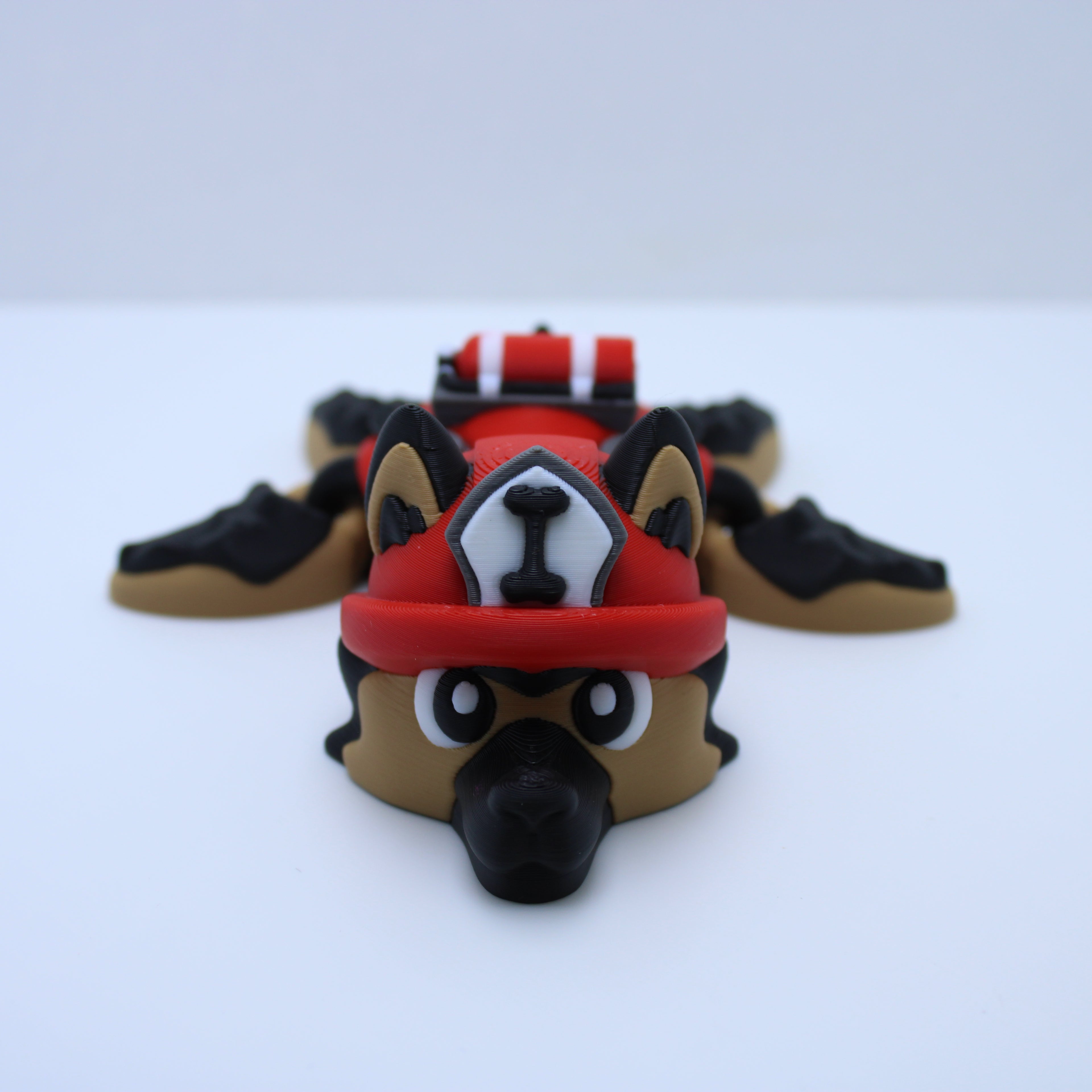 Firefighter Pup Turtles - 3D printed desk companions