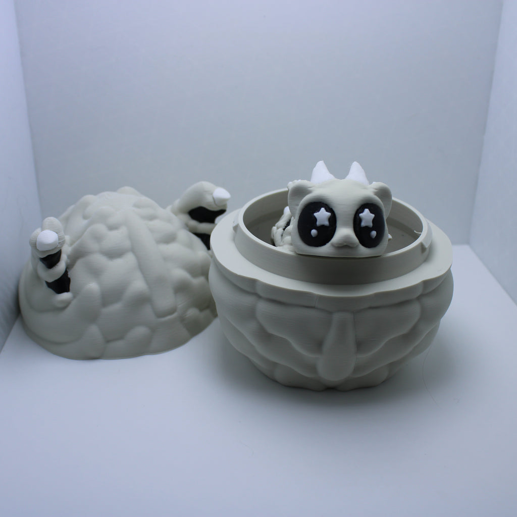 Skele-Dragon with Egg- 3d printed desk companion