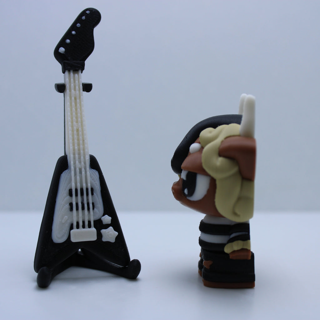 “The Layered Zoo” rock band Display -3d printed desk companion