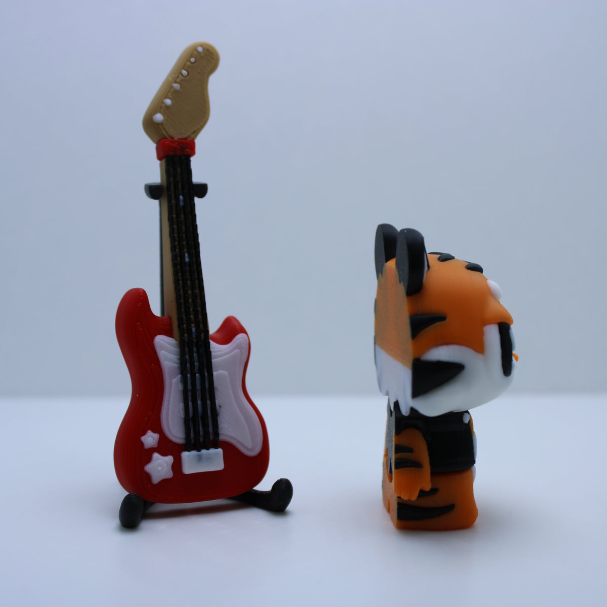 “The Layered Zoo” rock band Display -3d printed desk companion