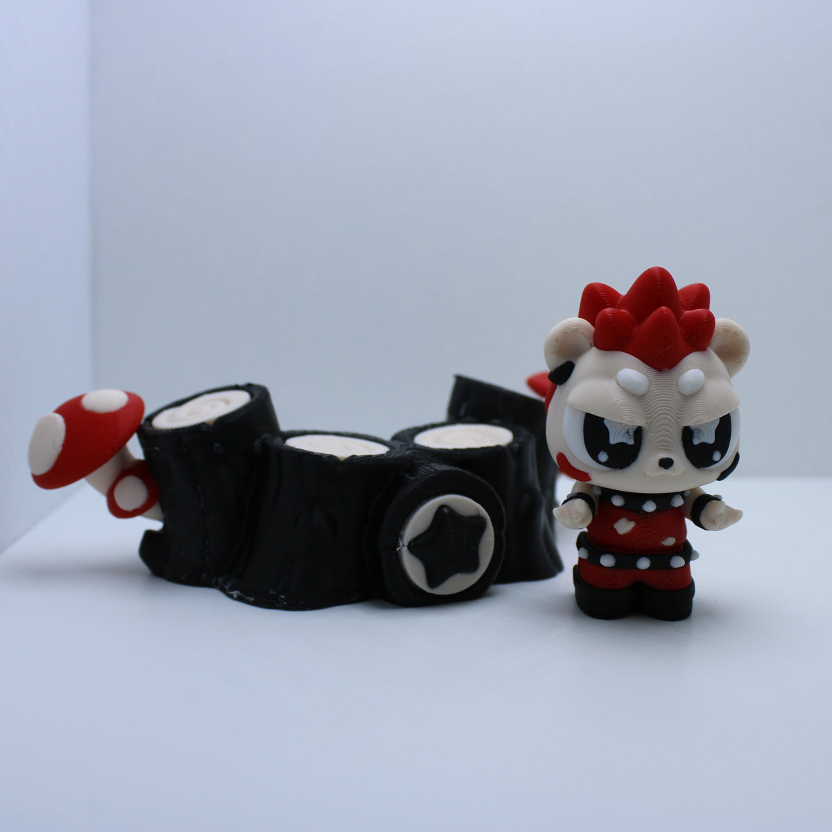 “The Layered Zoo” rock band Display -3d printed desk companion