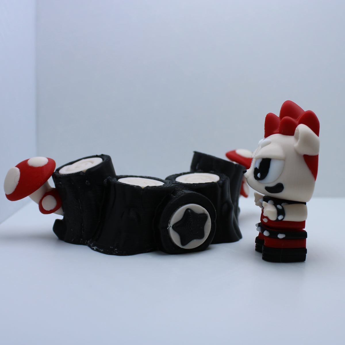 “The Layered Zoo” rock band Display -3d printed desk companion