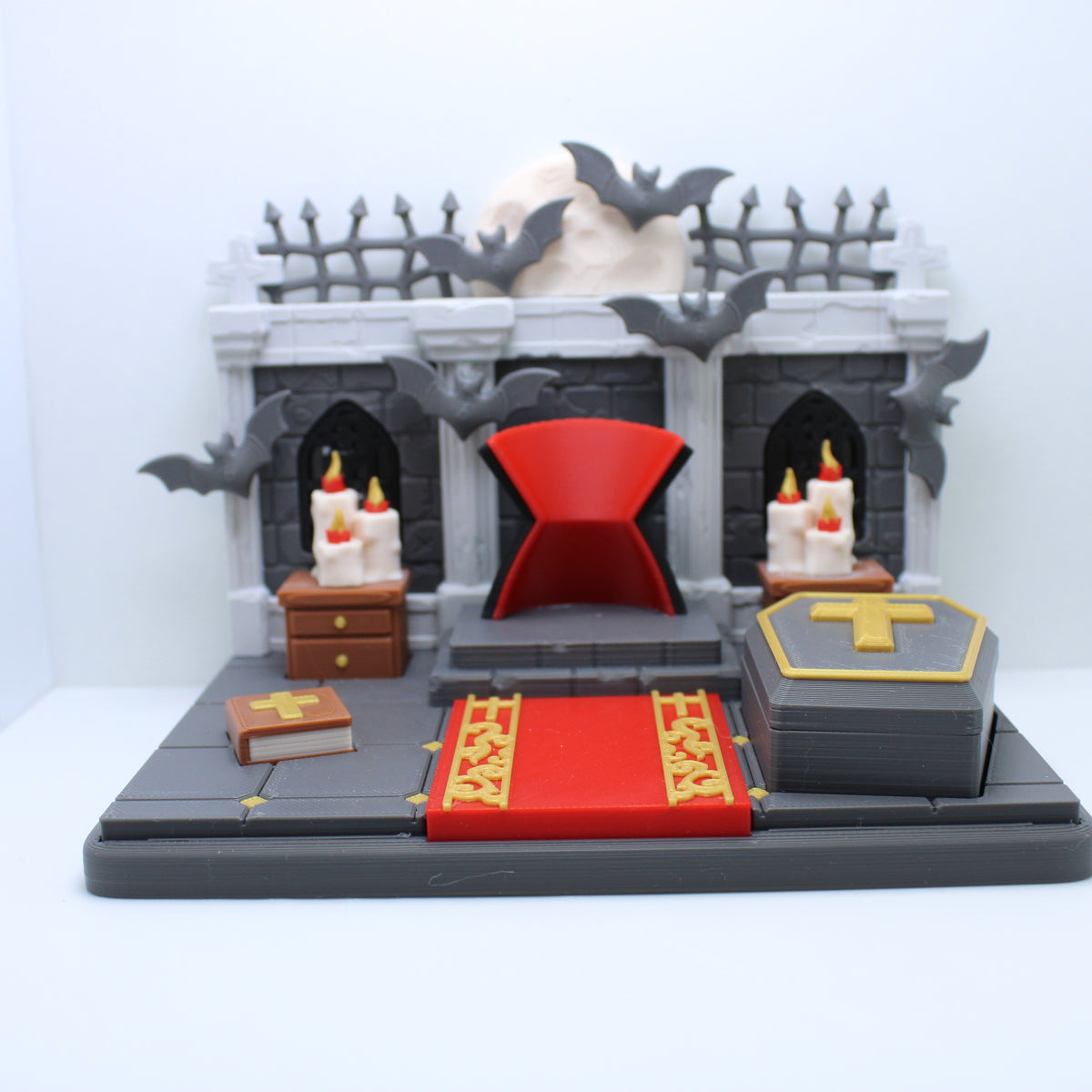 Dracula with Castle Display-3d printed desk companion