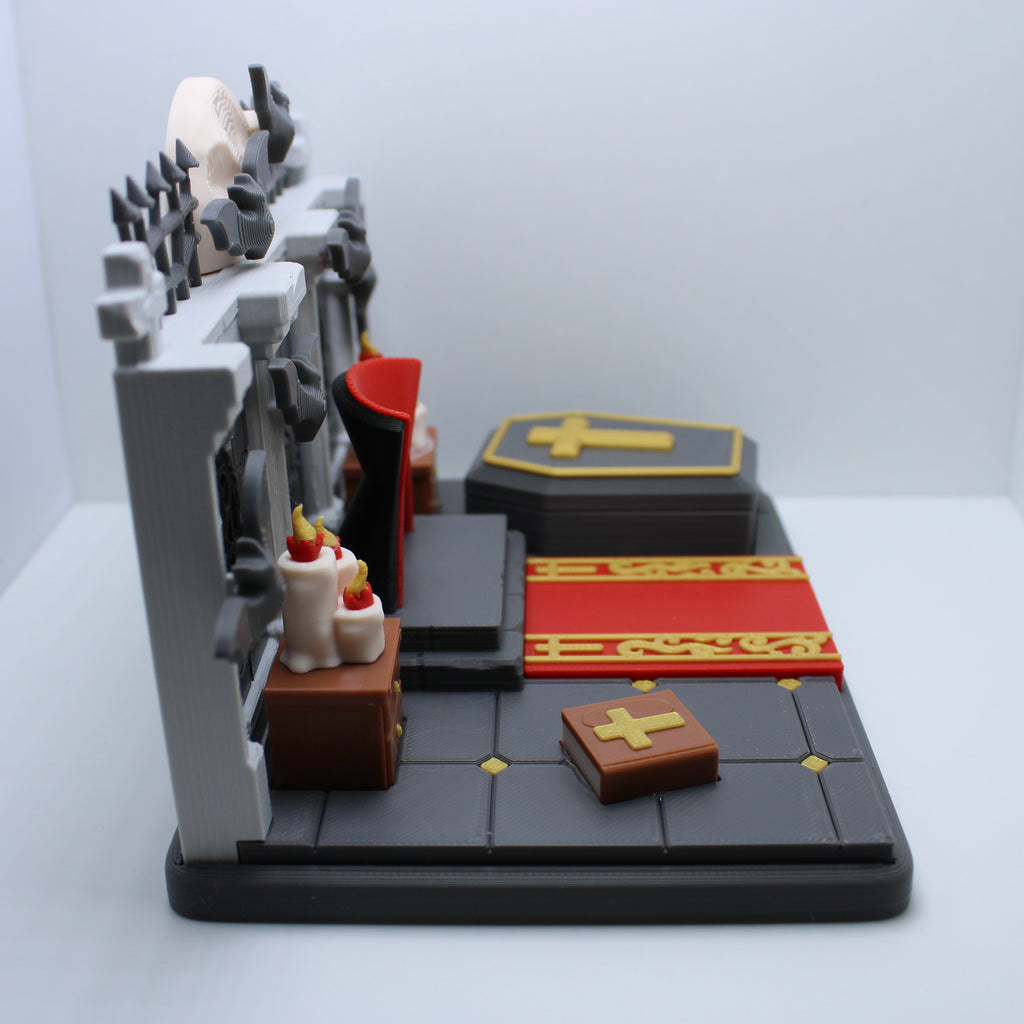 Dracula with Castle Display-3d printed desk companion