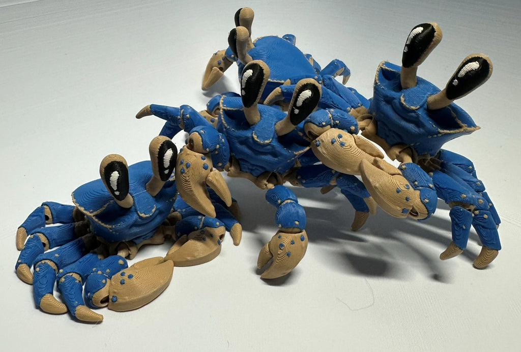 Articulated Ghost Crab Figurine
