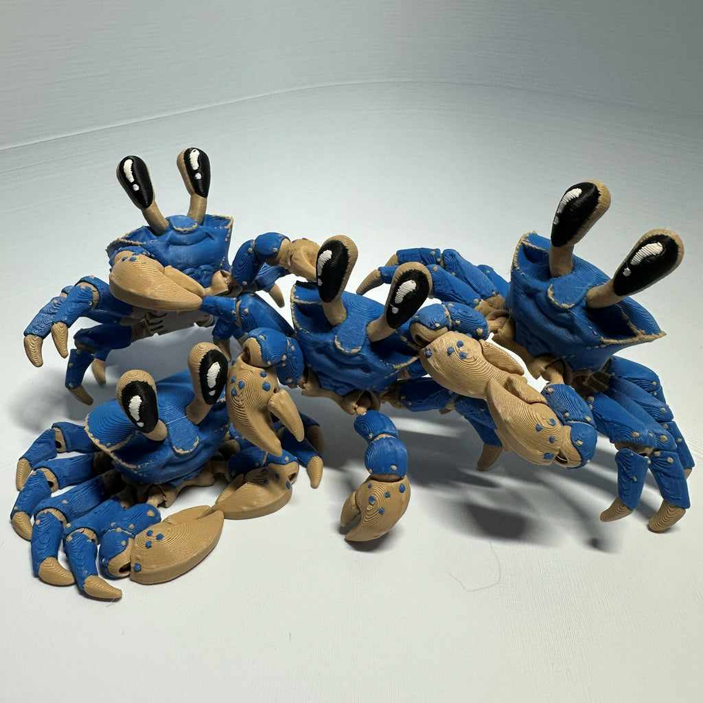 Articulated Ghost Crab Figurine
