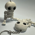 Not-So-Spooky Skeleton Fidget -3d Printed Desk Buddy & Keychain