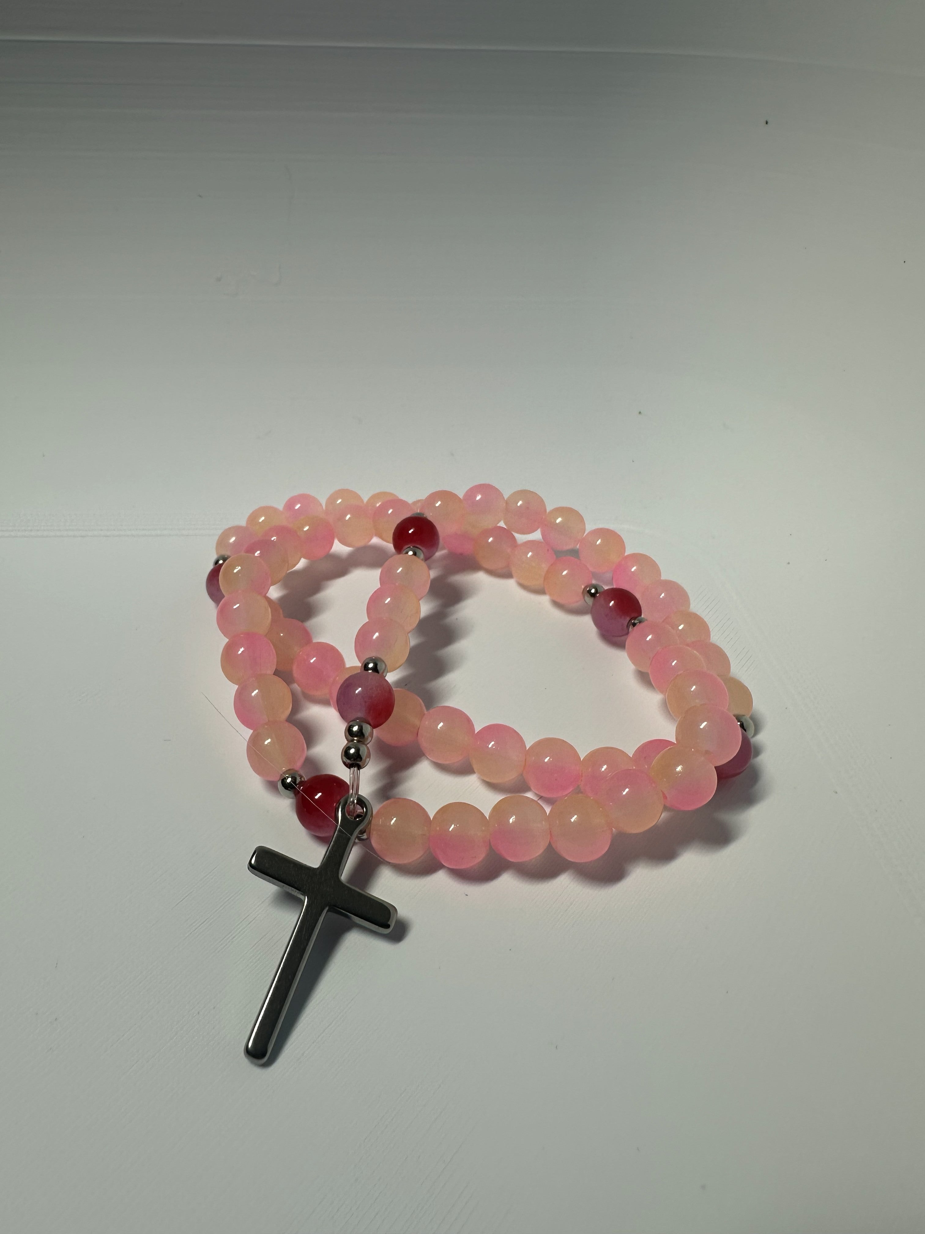 Custom Handmade Rosary – Personalized Bead Colors & Cross Style