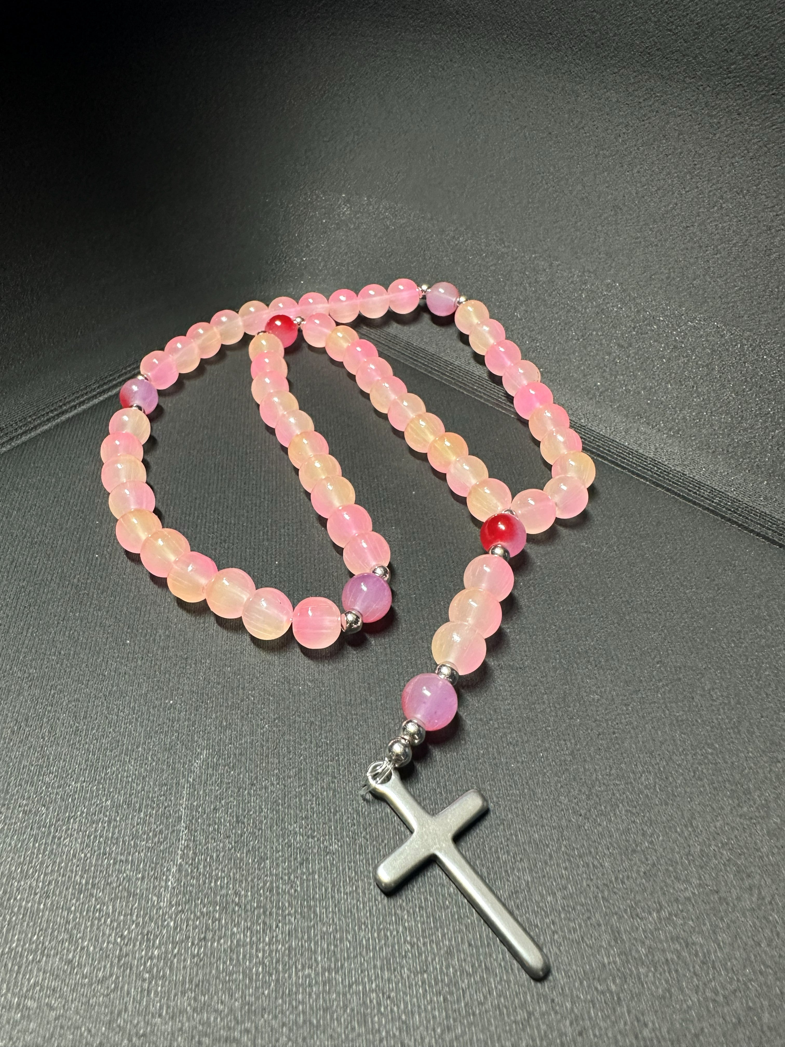 Custom Handmade Rosary – Personalized Bead Colors & Cross Style