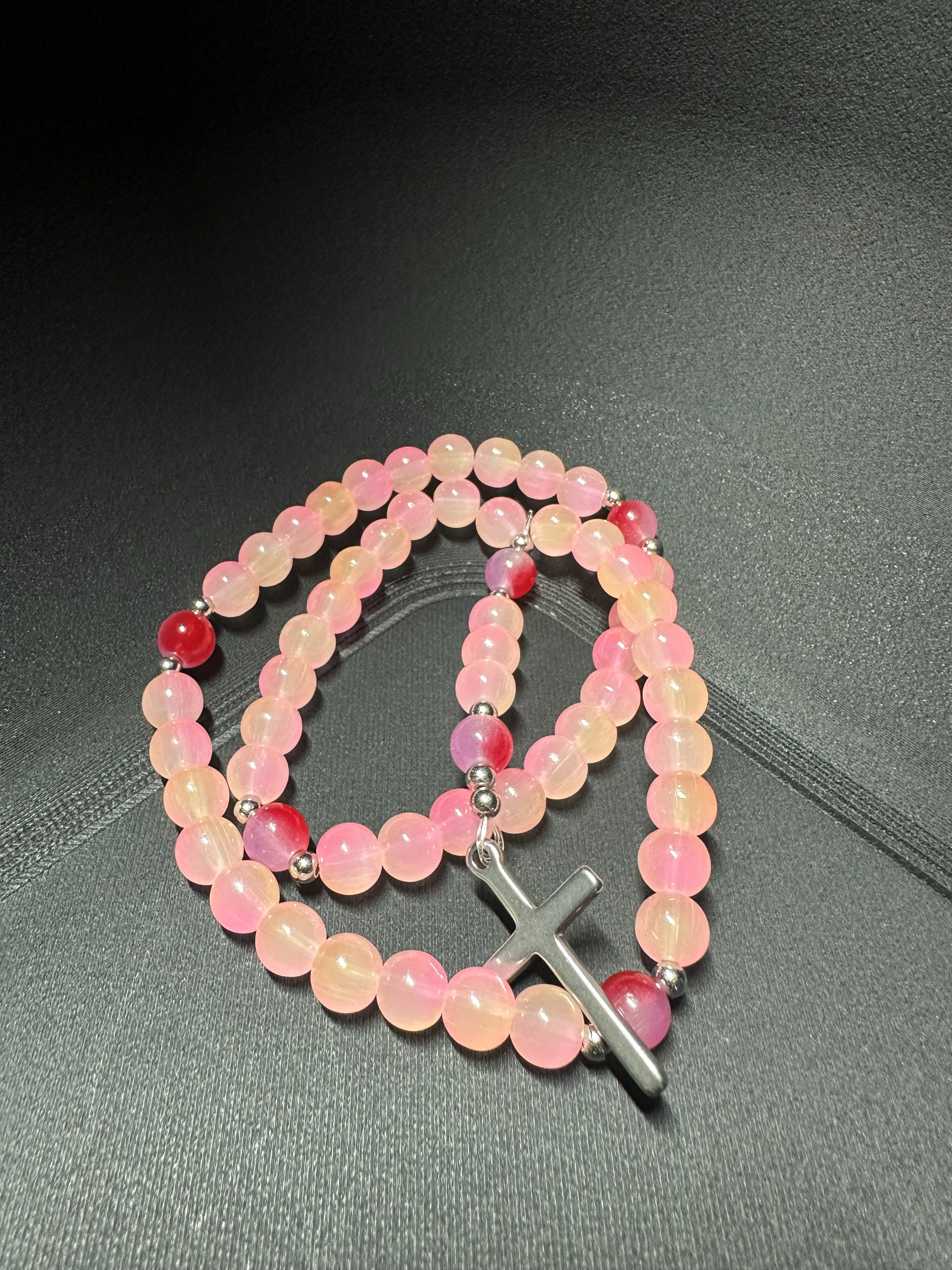 Custom Handmade Rosary – Personalized Bead Colors & Cross Style