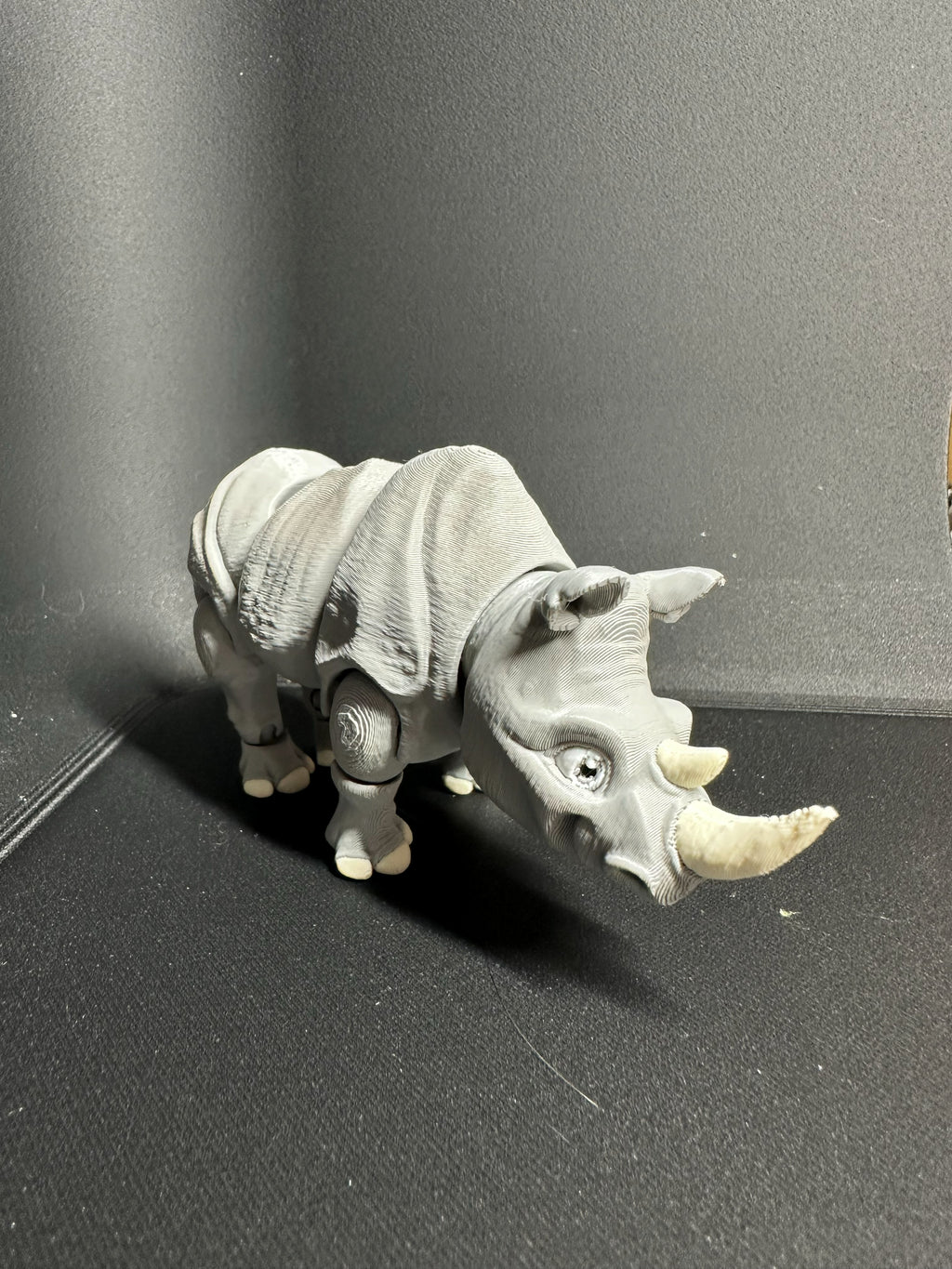 Large Articulated Rhino — 3D Printed Poseable Desk Buddy