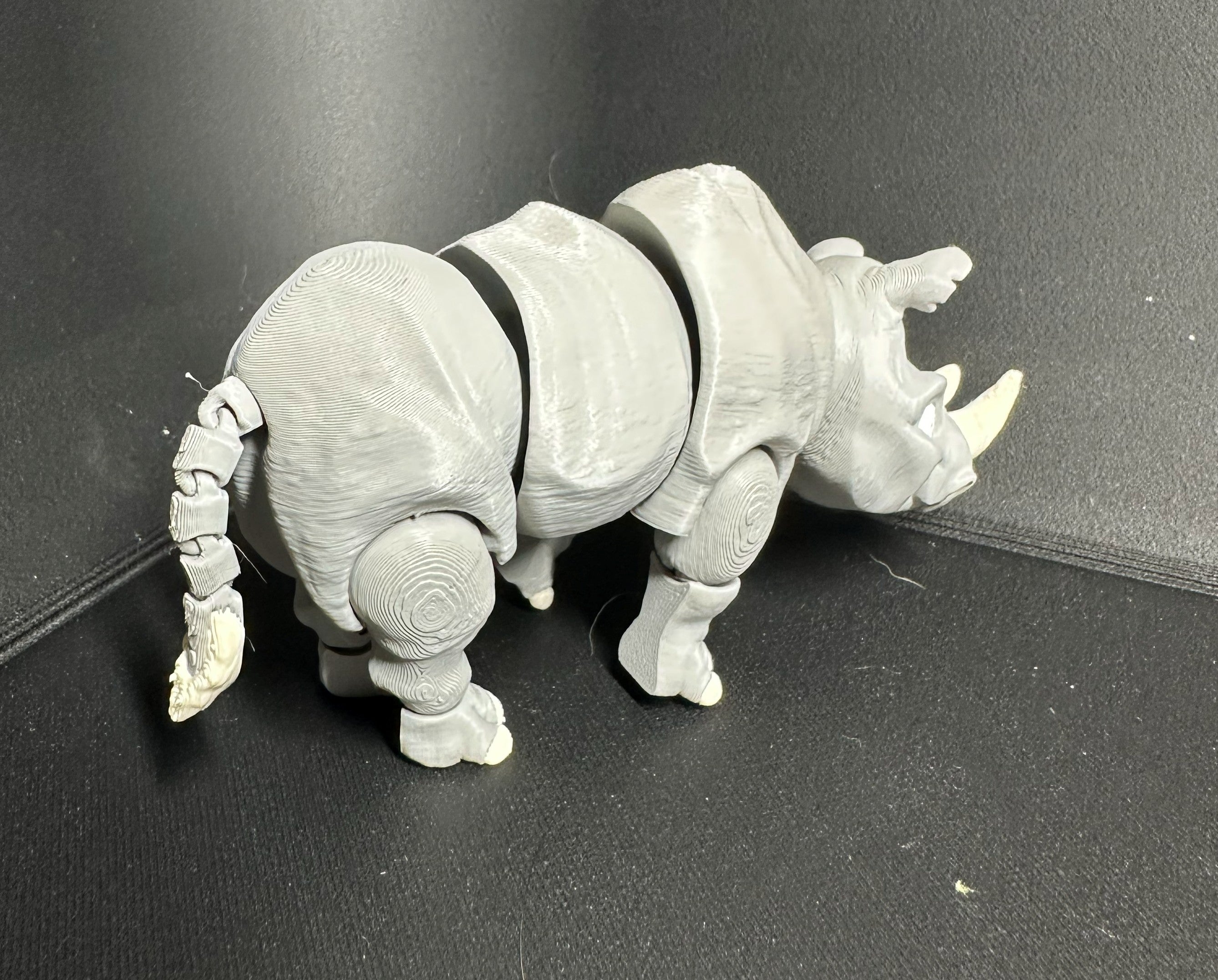 Large Articulated Rhino — 3D Printed Poseable Desk Buddy