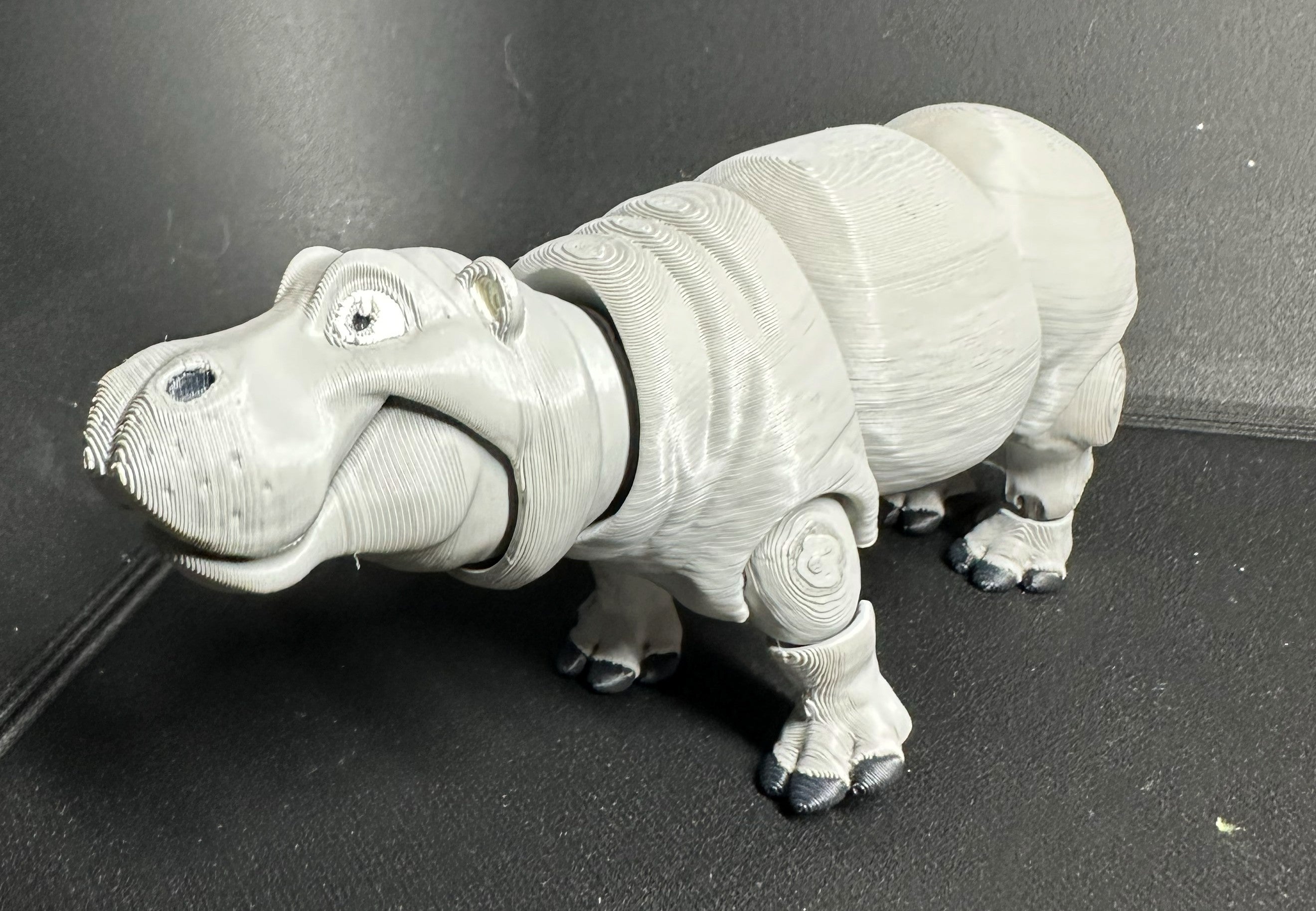 Articulated Hippo Fidget Toy – Cute 3D Printed Desk Buddy