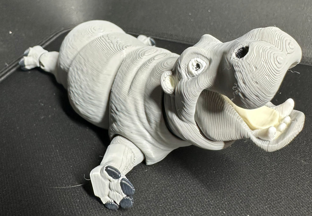 Articulated Hippo Fidget Toy – Cute 3D Printed Desk Buddy