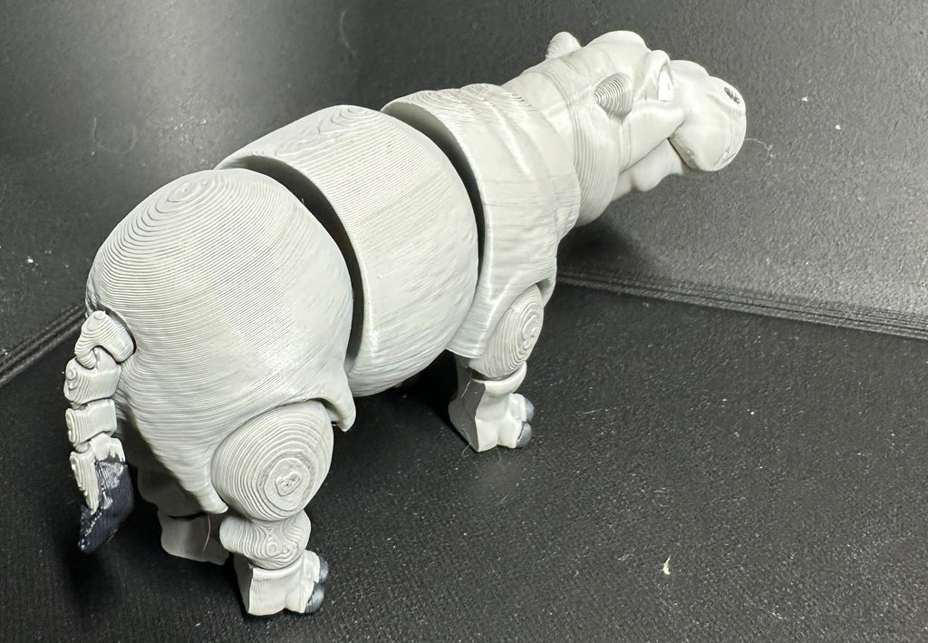 Articulated Hippo Fidget Toy – Cute 3D Printed Desk Buddy