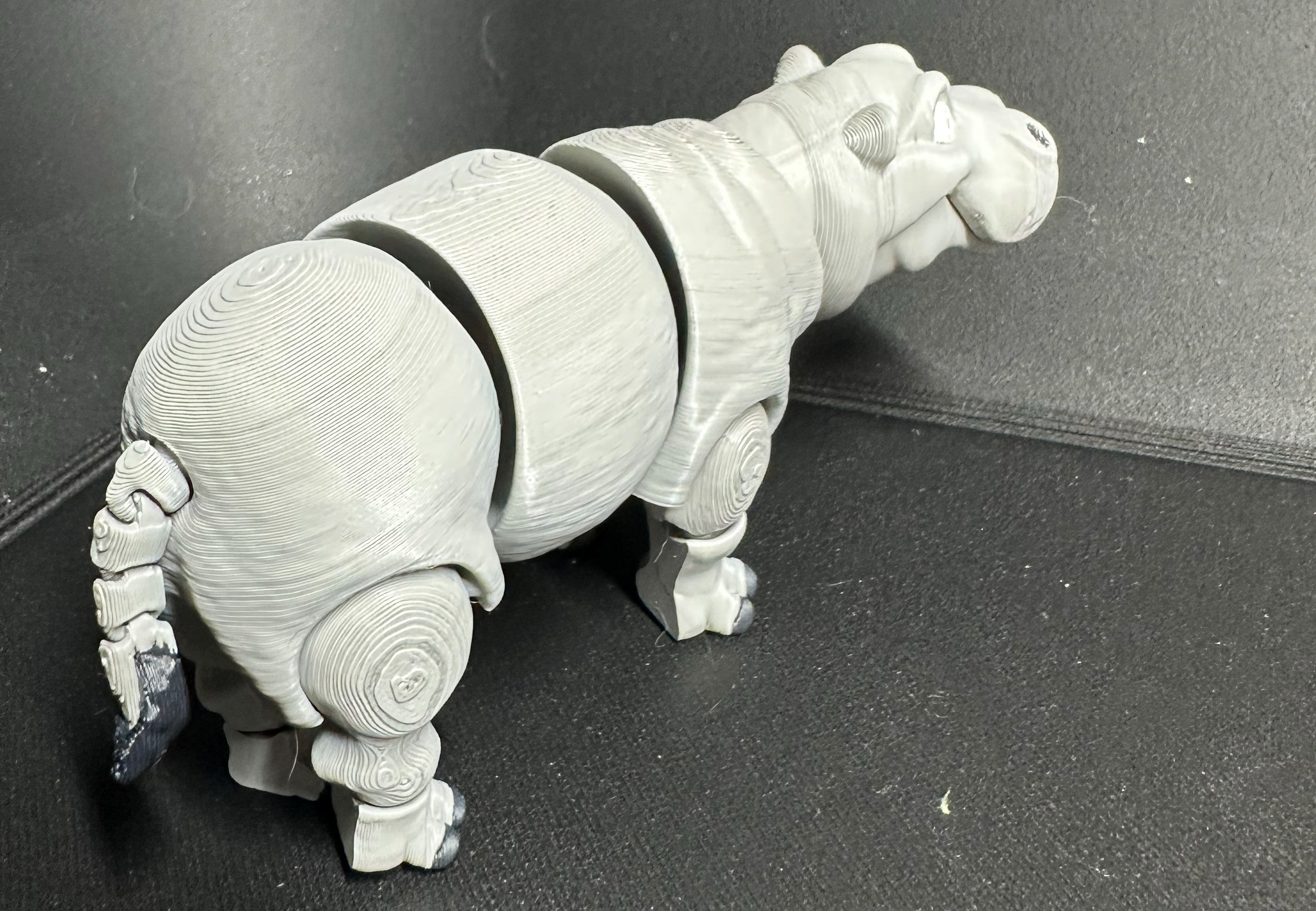 Articulated Hippo Fidget Toy – Cute 3D Printed Desk Buddy