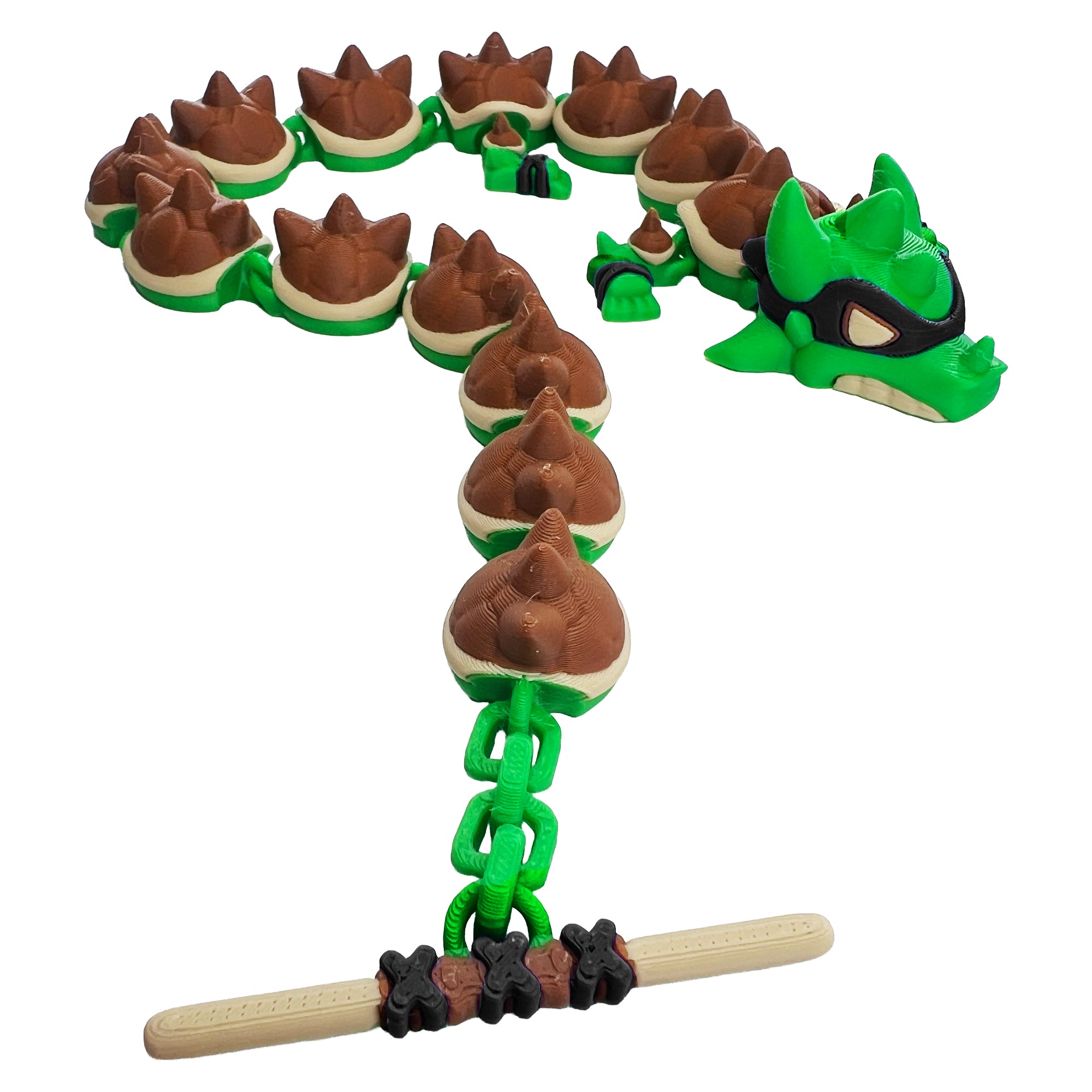 Karate Tortoise Dragon – 3D Printed Martial Arts Fidget Desk Buddy