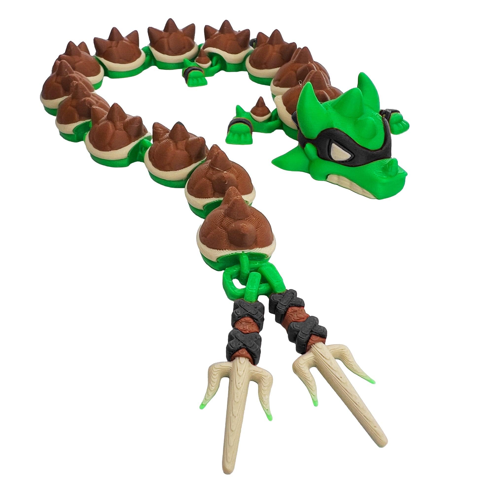 Karate Tortoise Dragon – 3D Printed Martial Arts Fidget Desk Buddy