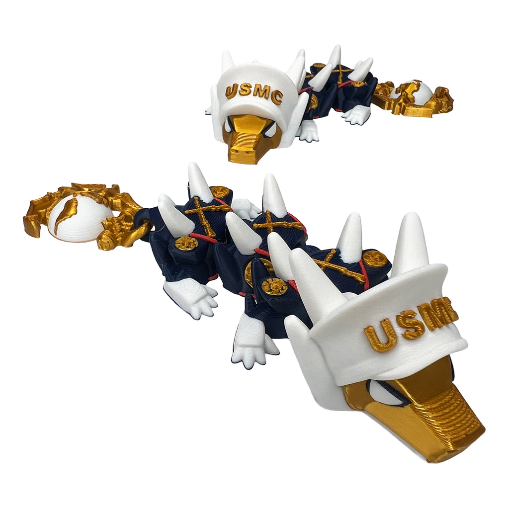 "Pint Sized" Articulated Dragons-3D printed desk companions